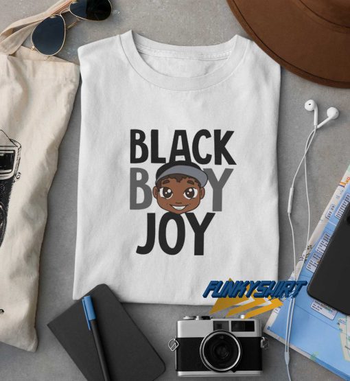 Black Boy Joy Cartoon t shirt