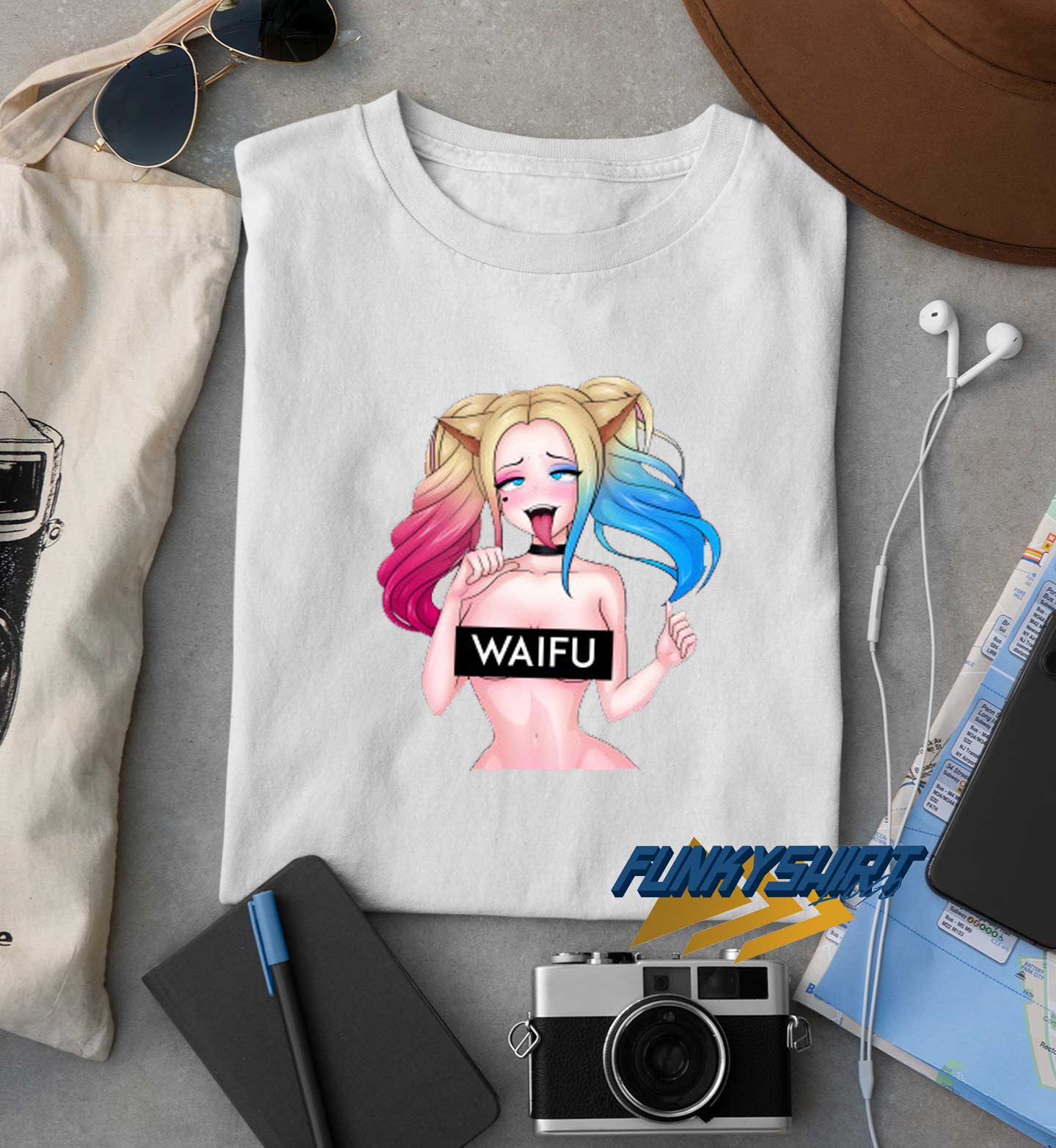 Harley Quinn Ahegao Face t shirt 1 Harley Quinn Ahegao Face t shirt