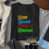 Eat Sleep Among Us Repeat t shirt