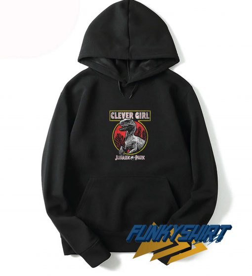 Jurassic Park Clever Girl Circle Logo Hoodie
