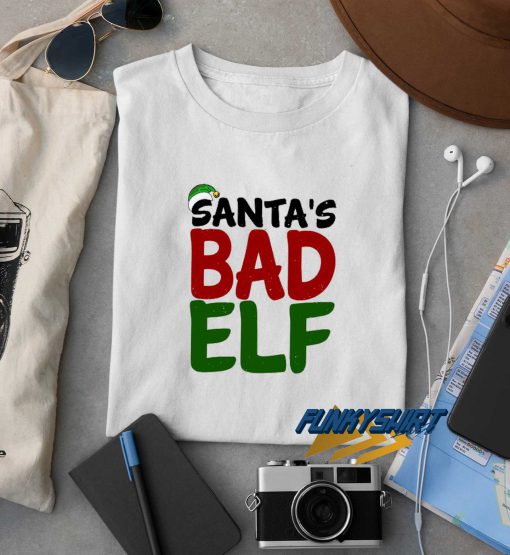 Santas Bad Elf Graphic t shirt