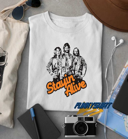 Stayin Alive Bee Gees t shirt