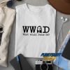 WWJD Letter t shirt