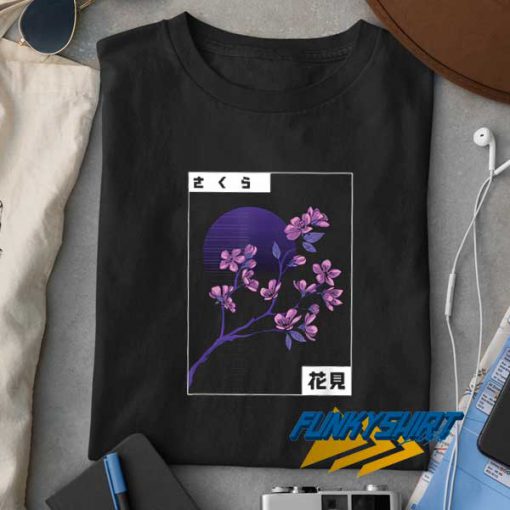 Cherry Blossom Vaporwave t shirt