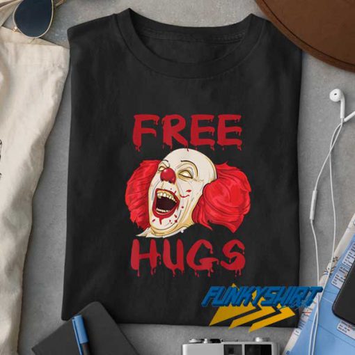 Free Hugs Creepy Clown t shirt
