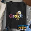 Galaxy Groot Font Flower t shirt