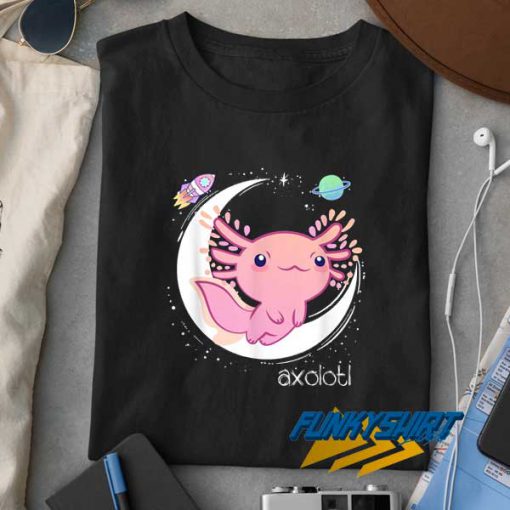 Space Axolotl Kawaii Chibi t shirt
