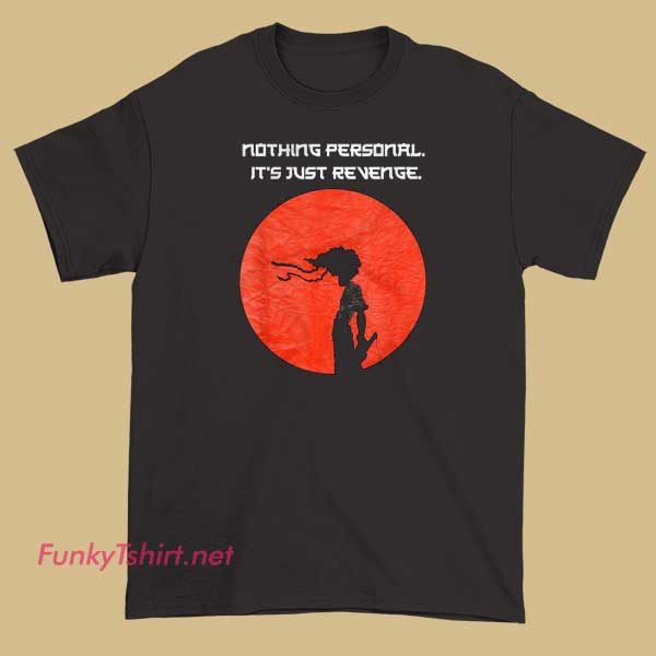 An Afro Samurai manga-inspired T-shirt featuring powerful quotes from the manga series.