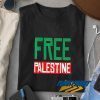 Free Palestine Lettering t shirt