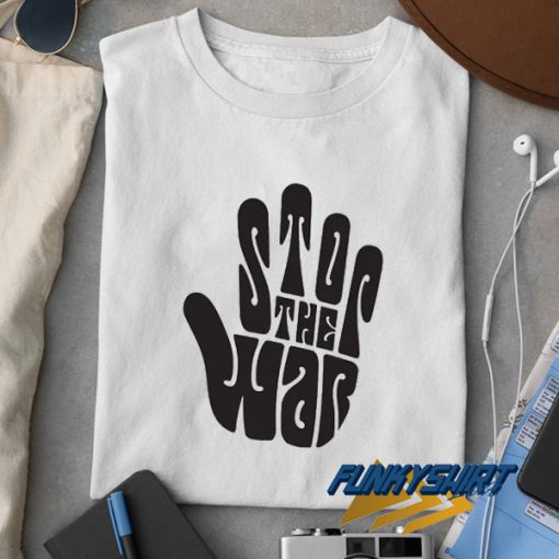 Stop War Hand Graphic t shirt
