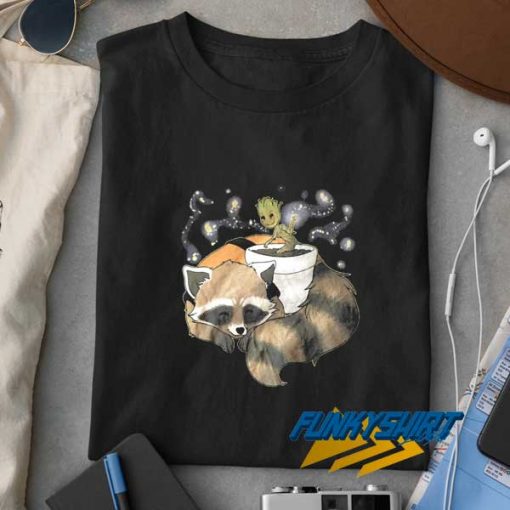 Groot And Racoon Graphic t shirt