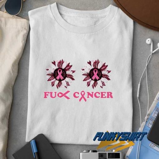 Fuck Cancer Flower t shirt