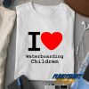 Love Waterboarding Children t shirt
