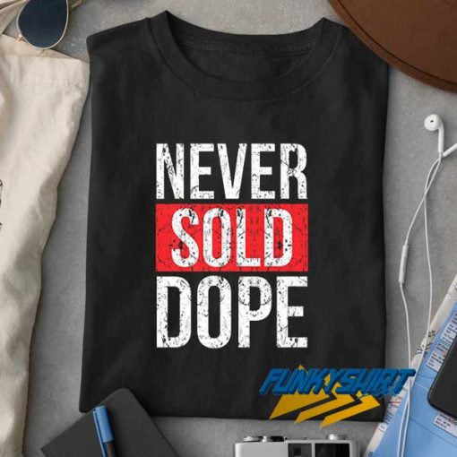 Never Sold Dope Red Block t shirt