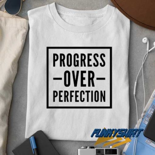 Progress Over Perfection Box t shirt