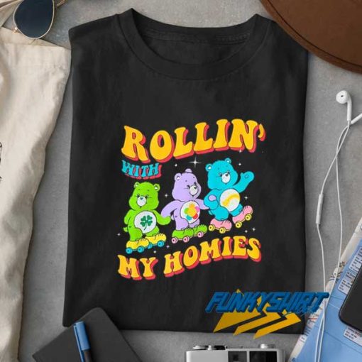 Rollin with My Homies Care Bears Graphic Shirt