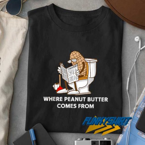Funny Peanut Butter Lettering t shirt